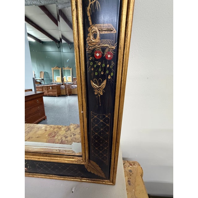 1970s Vintage Friedman Brothers Chinoiserie Wall Mirror For Sale - Image 5 of 12