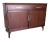 Vintage Walnut and Brass Sideboard by Statton For Sale
