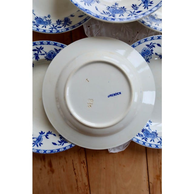 Antique Porcelain Soup Plates, 1890s, Set of 6 For Sale - Image 4 of 16