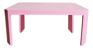 Acento Dining Table in Pink Lacquer by Moanne