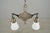 Mid 20th Century Restored Victorian Two Light Brass Pan Pendant Light For Sale - Image 6 of 16