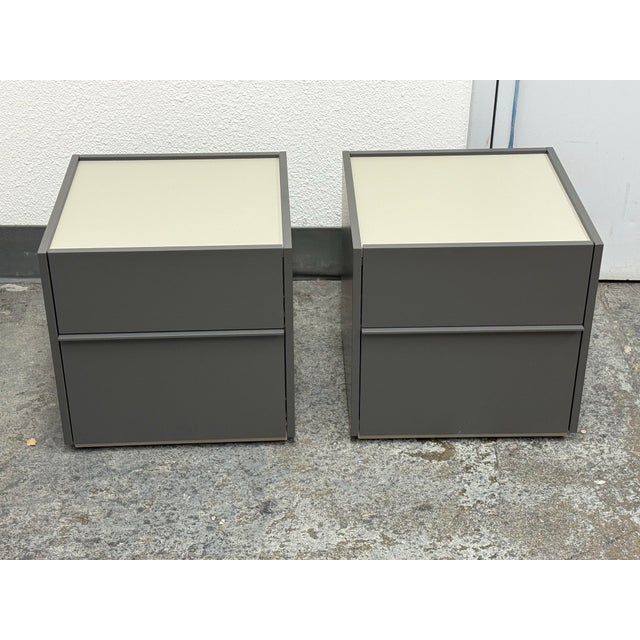 Design Plus Gallery presents A Pair of the Filo Mono Nightstands by San Giacomo for Room Service 360. The pair is designed...