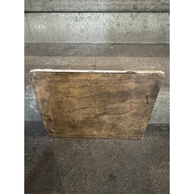 Castelli Majolica Tile Depicting a River Landscape with Architectural Ruins, Boats and Figures in the Foreground, 1970s For Sale - Image 8 of 9