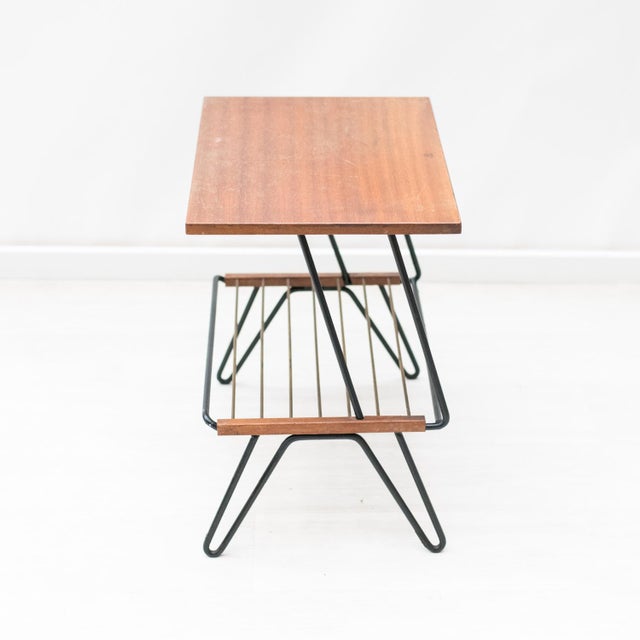 Black Magazine Table, 1960s For Sale - Image 12 of 15