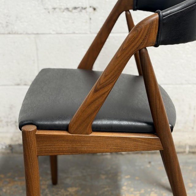 Set of 6 Kai Kristiansen Attributed Model 31 Danish Modern Teak Dining Chairs, Schou Andersen 1960's For Sale - Image 12 of 14