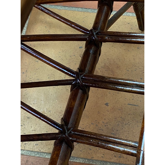 Rattan Magazine Rack with Ceramic Tile Shelf, 1970s For Sale - Image 17 of 18