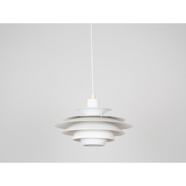 Vintage Danish Verona Pendant Lamp by Kurt Wiborg for Jeka, 1980s For Sale - Image 3 of 11