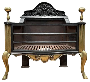 English Fire Grate by Thomas Elsley, 1860s