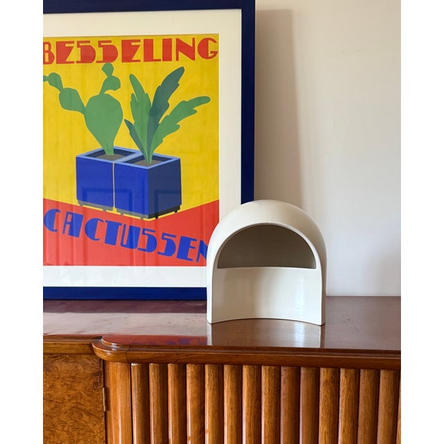 1970 Organic White Ceramic Table Lamp, Italy For Sale - Image 14 of 16