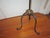 Early 20th Century Early 1900s Vintage Colonial Style Wrought Iron Tripod Scrollwork Floor Lamp For Sale - Image 5 of 7