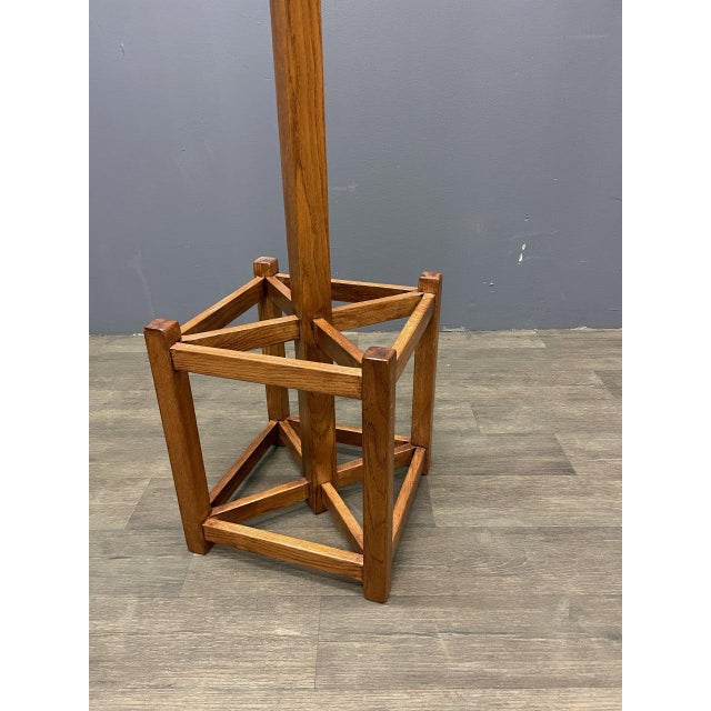 Mission Mission Coat Rack With Umbrella Stand Micheals Cherry For Sale - Image 3 of 4