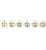Mid 20th Century Richard Ginori Porcelain Pot De Creme & Tray Set Italian Dessert Cups Gold - Set of 7 For Sale - Image 9 of 14