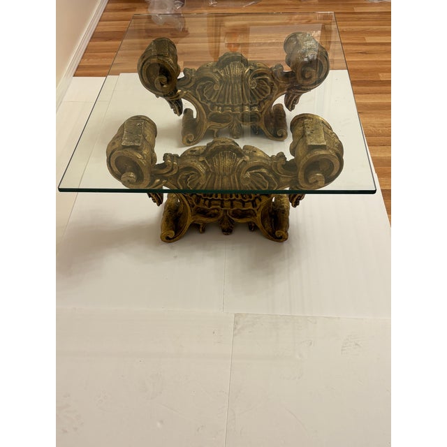 Vintage Hollywood Regency/Rococo Coffee Table For Sale In Boise - Image 6 of 6