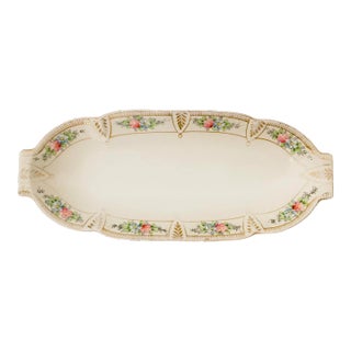 Antique Hand Painted Nippon Celery Dish For Sale