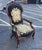 Wood Antique Quality Carved Mahogany Victorian Era Needlepoint Parlor Chair, C1870 For Sale - Image 7 of 10
