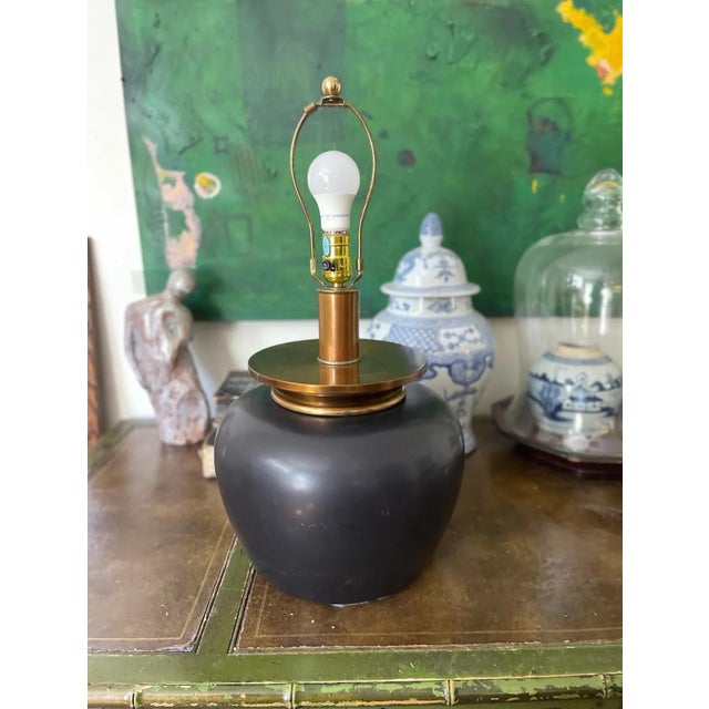 Royal Haeger Vintage Royal Haeger Oversized Round Lamp For Sale - Image 4 of 8