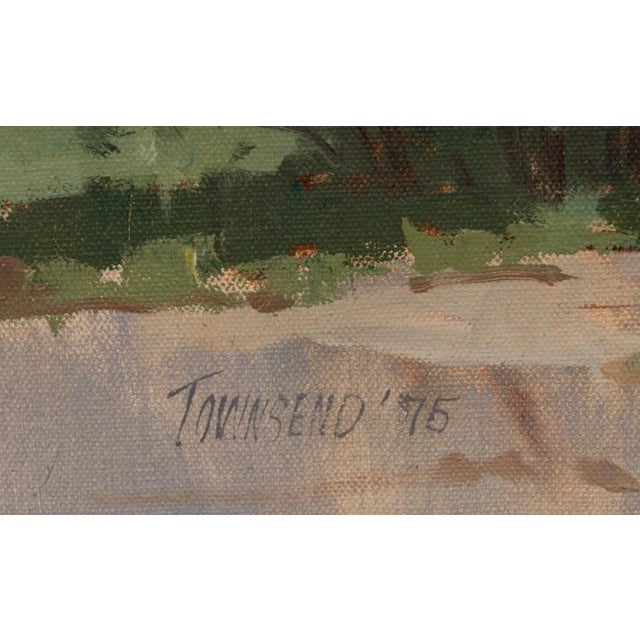 Realism Pennsylvania Artist Bertha Ottilie Stammler Townsend Architectural Oil Painting For Sale - Image 3 of 4