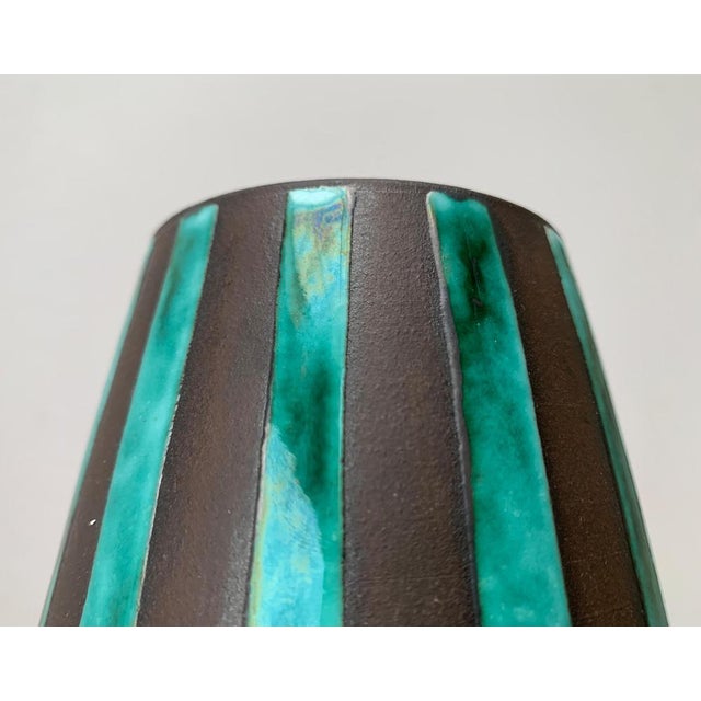 Large Mid-Century German Minimalist Studio Pottery Vase from BKW Böttger Keramik Wandsbek, Hamburg, 1960s For Sale - Image 4 of 15