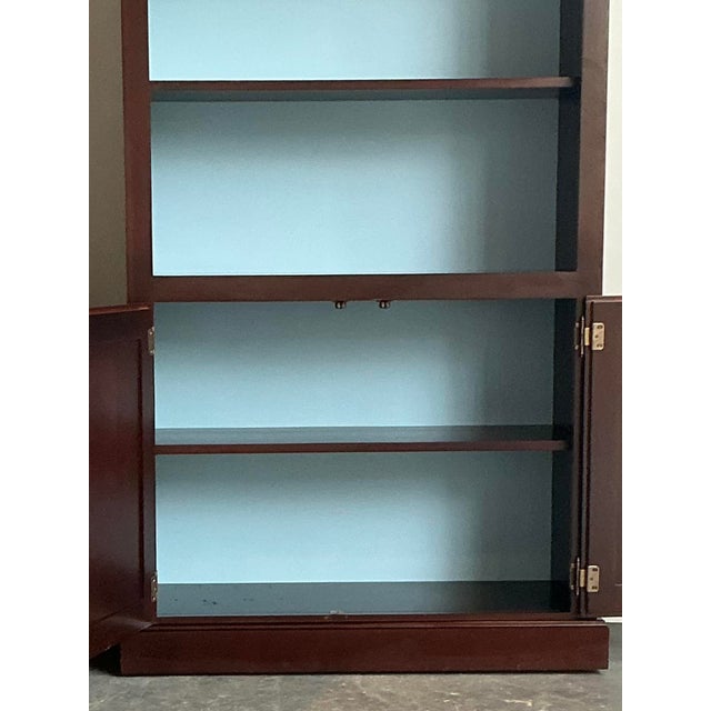 Vintage Pediment Mahogany Etagere - A Pair For Sale - Image 4 of 12