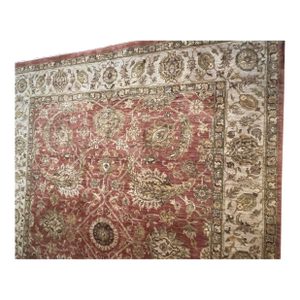 8’ X 10’ Hand-Knotted Indo-Persian Ushak Wool Rug - Immaculate Condition