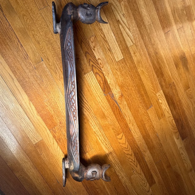1940s Antique Carved Congkak Mancala Sculpture For Sale - Image 5 of 12