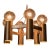 1960s Stuart Barnes for Robert Long Architectural Chandelier For Sale