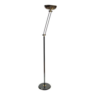 Relux Italian Modern Metal Torchère Floor Lamp For Sale