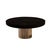 Doris Round Ebonized Oak Marquetry and Cast Bronze Pedestal Dining Table by Fred & Juul For Sale - Image 4 of 4