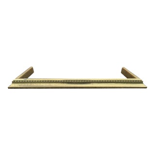 Elegant 19th Century Brass Fireplace Fender For Sale