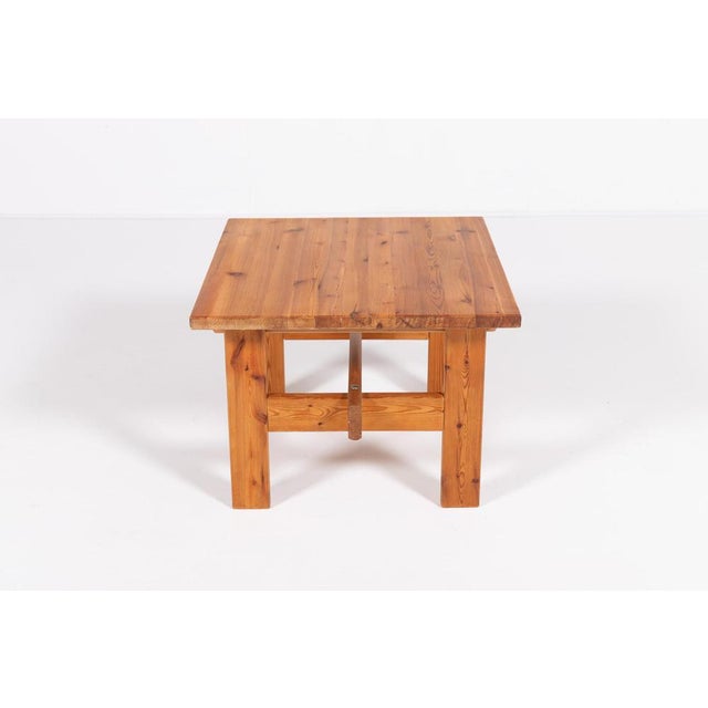 Scandinavian Modern Pine Coffee Table For Sale - Image 3 of 8