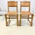 Rustic Cinco De Mayo - 1970s Brutalist Boho Chic Mexican Ceruse Oak & Leather Strap Dining Chairs - A Pair. For Sale - Image 3 of 13