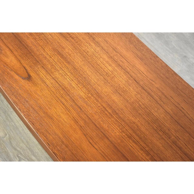 1950s Danish Modern Teak Coffee Table For Sale - Image 5 of 8