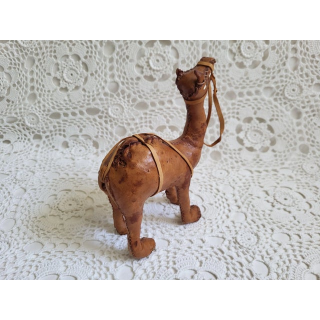 1960s 1960s Brown Leather Camel Figurine For Sale - Image 5 of 6