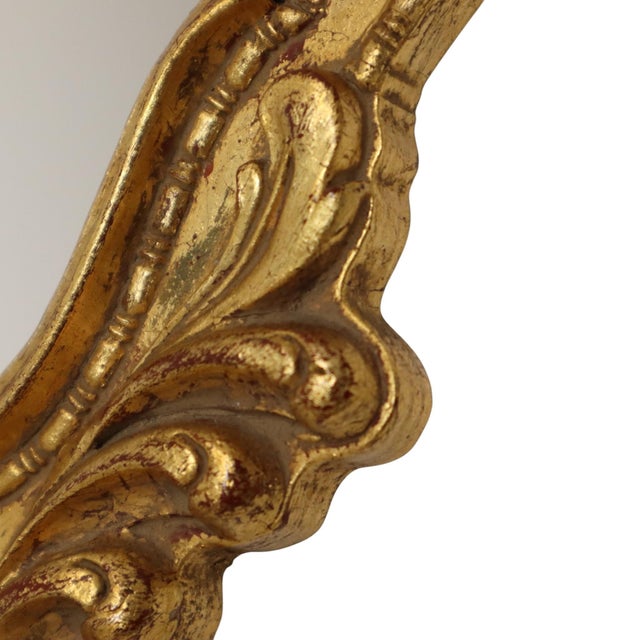 Small Baroque Crested Mirror in Gold Leaf Gilt from Deknudt, 1960s For Sale - Image 16 of 18
