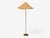 V. Soini Oy, Rare Floor Lamp, Brass, Leather, Rattan, Finland, 1950s For Sale - Image 13 of 13