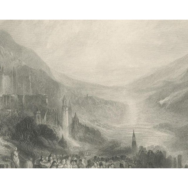 T.A. Prior, Heidelberg After j.m.w. Turner, 1880, Paper Engraving For Sale - Image 6 of 9