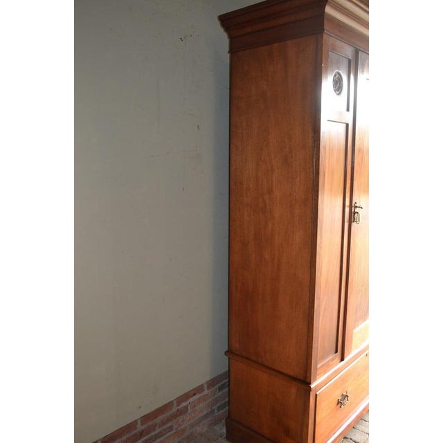 Brown Antique One-Door Cabinet in Mahogany, 1900s For Sale - Image 8 of 10