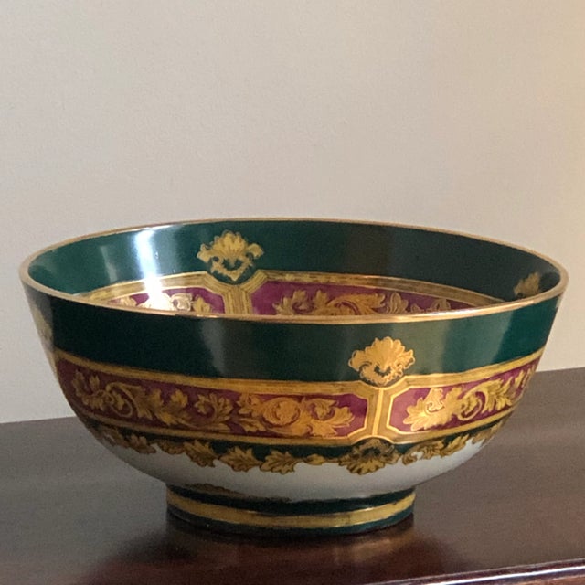 Vintage Neoclassical Decorative Porcelain Bowl For Sale - Image 12 of 12