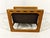 Beautiful double magazine rack by Salin Møbler, Denmark. Teak wooden frame with nice details where the brown leather pouch...