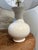 Traditional Gourd Lamp With Lavender Dotted Shade For Sale - Image 3 of 4