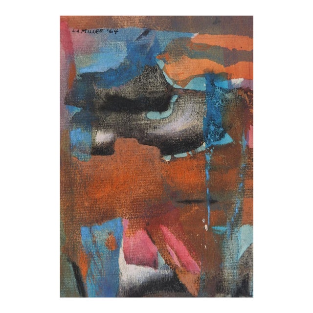 Small 1964 Abstract Painting For Sale