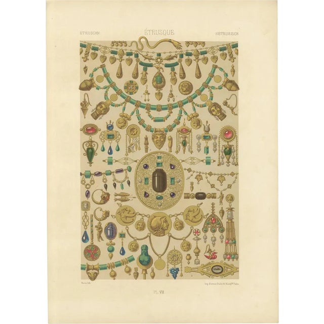 Firmin-Didot after Albert Racinet, VII of L’Ornement Polychrome, 1869, Paper For Sale