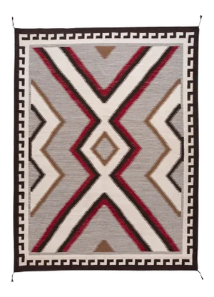 21st Century Modern Flat-Weave Navajo Style Wool Rug