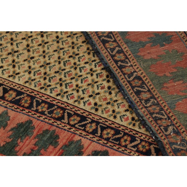 Gold Antique Persian Runner Rug, Gold With All Over Floral Pattern - Rug & Kilim For Sale - Image 8 of 8