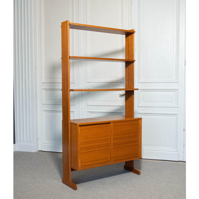 Bookcase Shelves Parade by Kajsa & Nils Nisse Strinning, Denmark, 1960s For Sale - Image 6 of 7