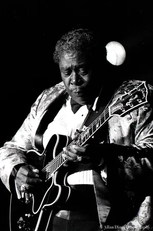 1990s Allan Dines B B King Portrait Original Photograph