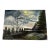 Nellie Medford 1991 Oil on Canvas Board of Winter Evening in Kims Cove Canton North Carolina For Sale