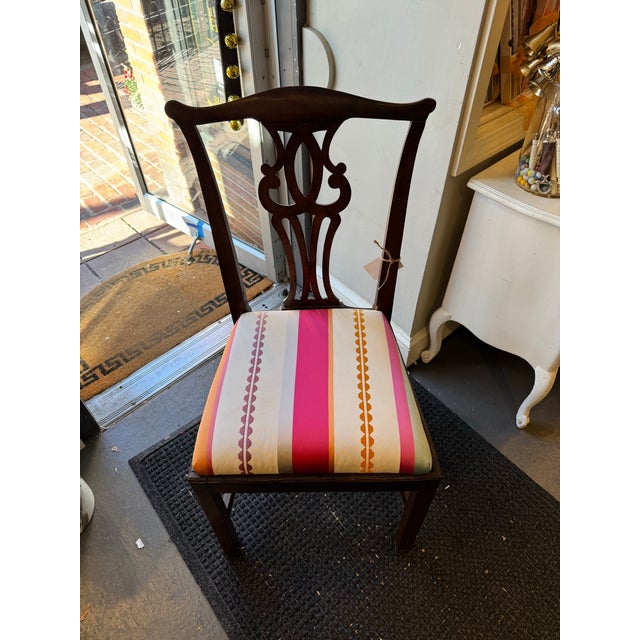 19th Century Antique Chippendale Style Walnut Side Chair For Sale In Boston - Image 6 of 6