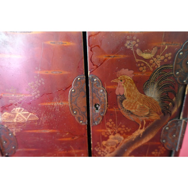 Japanese Jewelry Box in Wood For Sale - Image 6 of 8