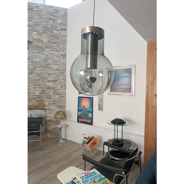 1970s Bulb Hanging Lamp by Frank Ligtelijn for Raak, 1970s For Sale - Image 5 of 7
